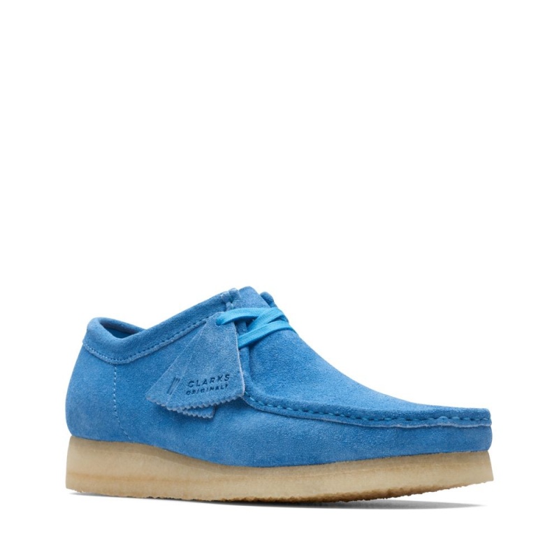 Clarks Wallabee Muške Cipele Svijetlo Plave | Hrvatska-36501