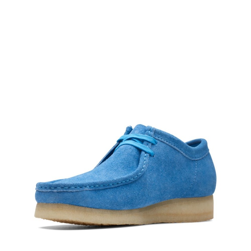 Clarks Wallabee Muške Cipele Svijetlo Plave | Hrvatska-36501