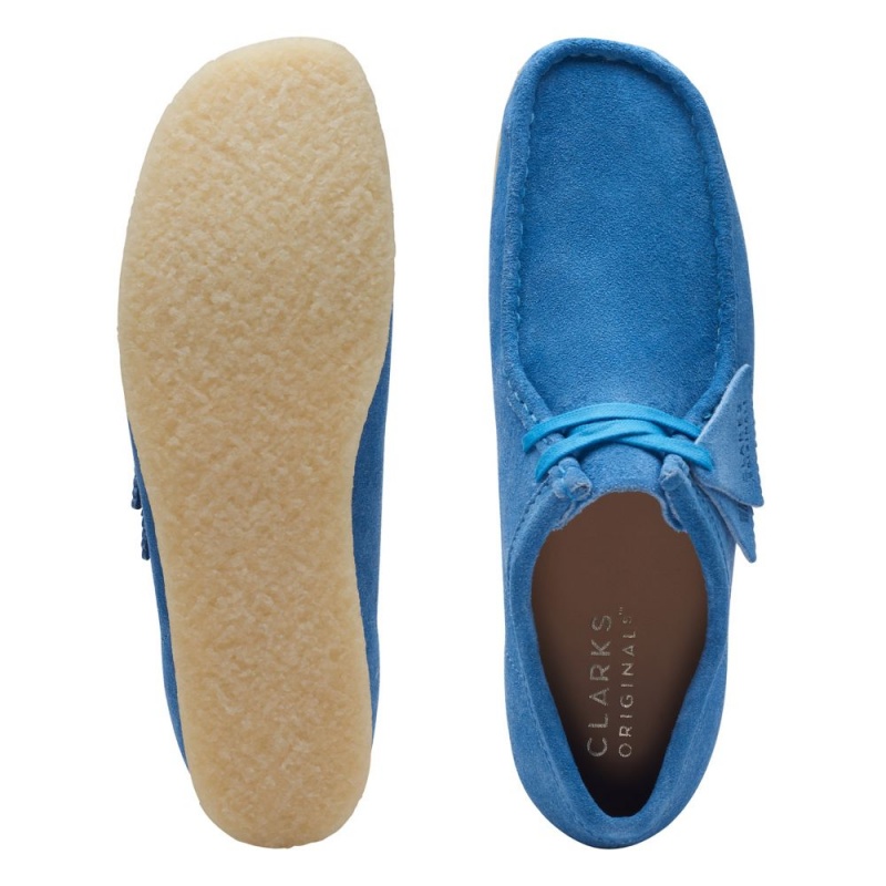 Clarks Wallabee Muške Cipele Svijetlo Plave | Hrvatska-36501