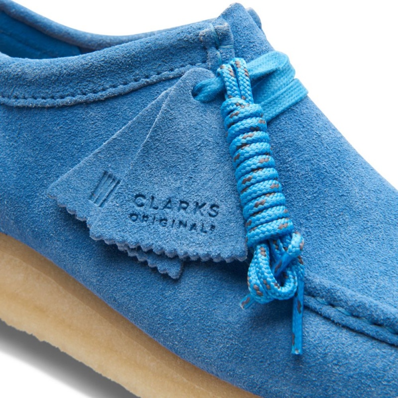 Clarks Wallabee Muške Cipele Svijetlo Plave | Hrvatska-36501