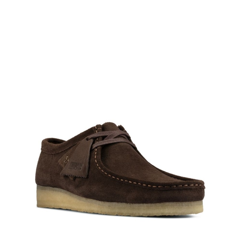 Clarks Wallabee Muške Cipele Tamno Smeđe | Hrvatska-84709