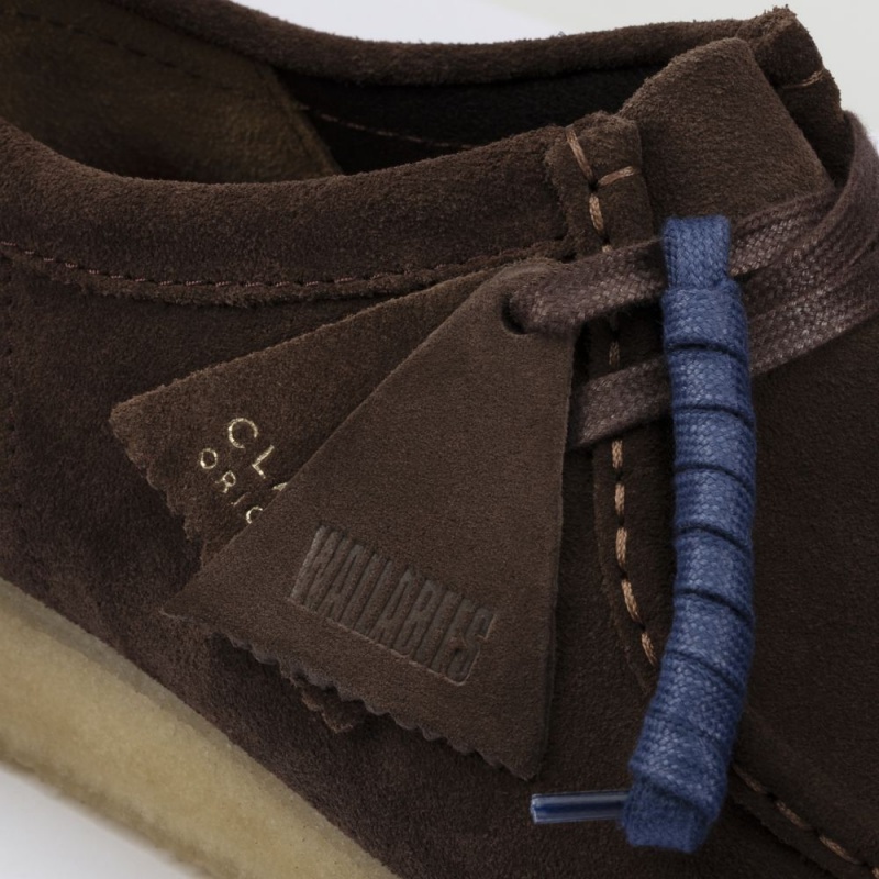 Clarks Wallabee Muške Cipele Tamno Smeđe | Hrvatska-84709