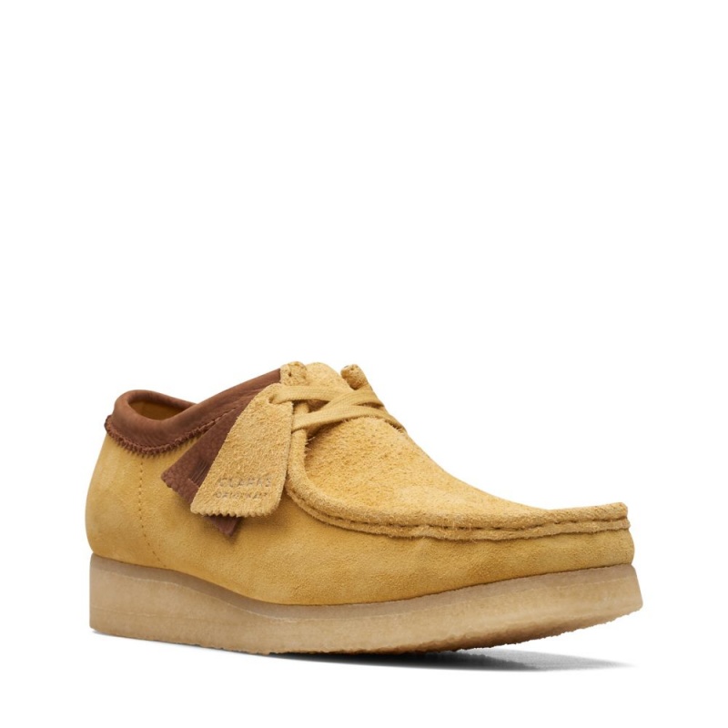 Clarks Wallabee Muške Cipele Žute | Hrvatska-16240