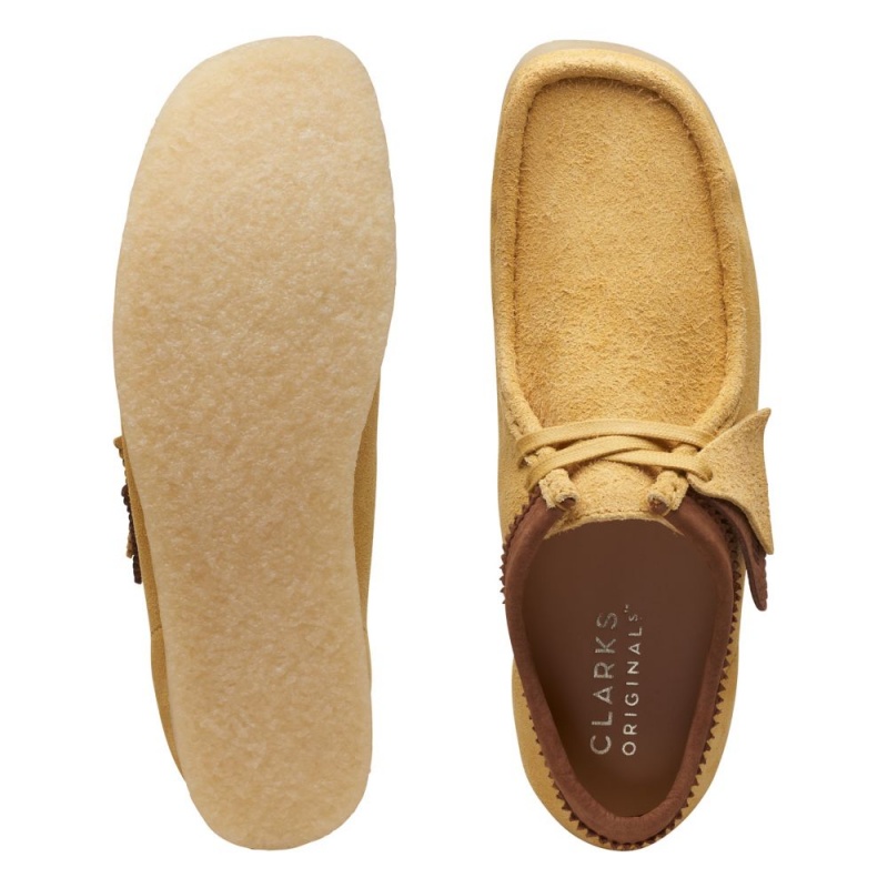 Clarks Wallabee Muške Cipele Žute | Hrvatska-16240