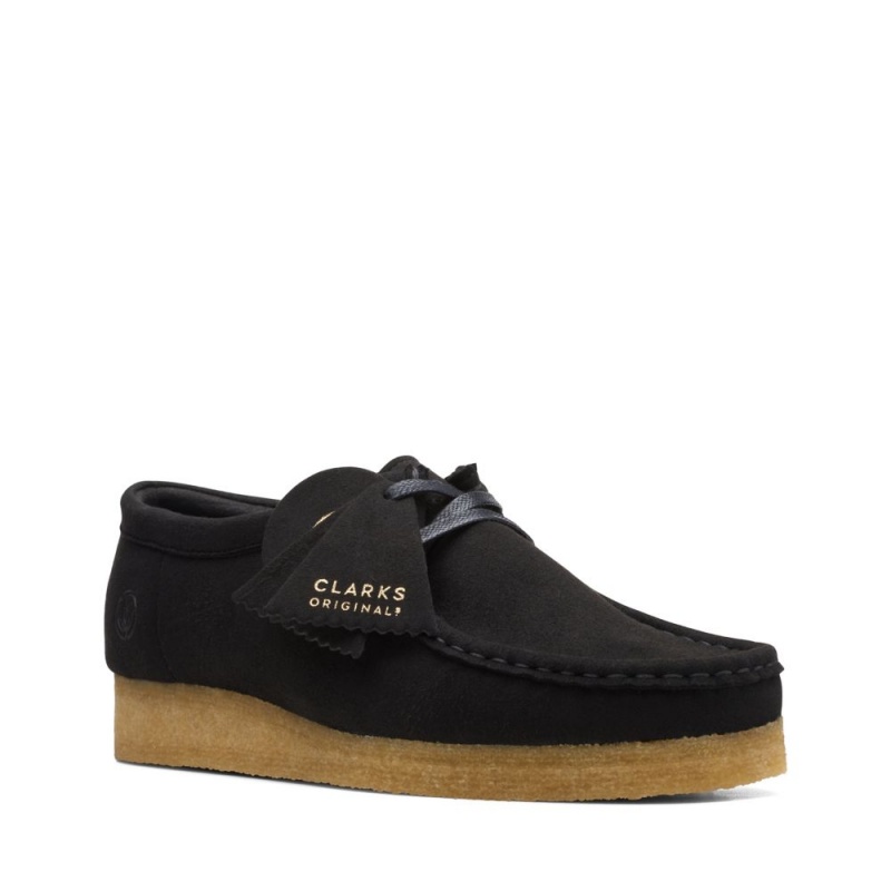 Clarks Wallabee Ženske Cipele Crne | Hrvatska-93748