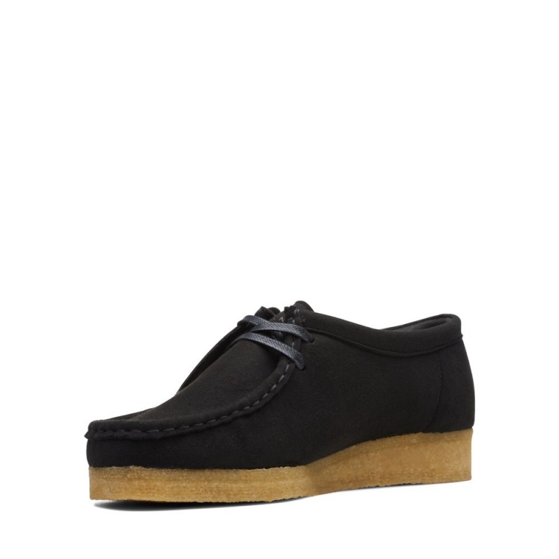 Clarks Wallabee Ženske Cipele Crne | Hrvatska-93748