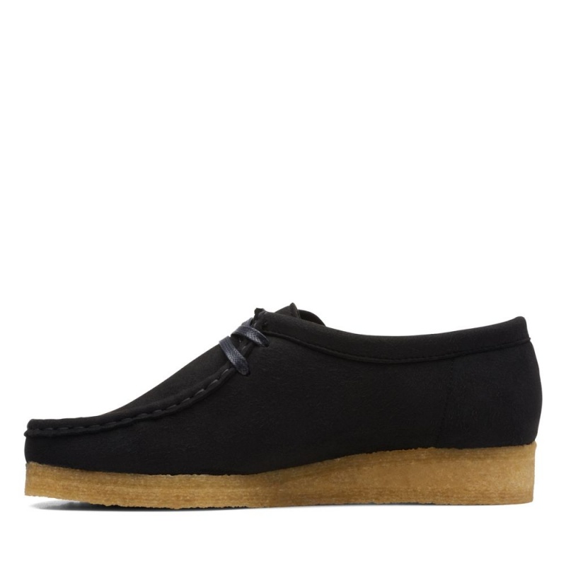 Clarks Wallabee Ženske Cipele Crne | Hrvatska-93748