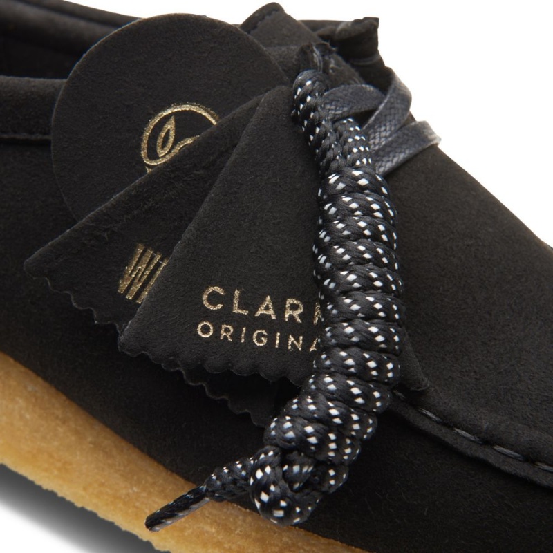 Clarks Wallabee Ženske Cipele Crne | Hrvatska-93748