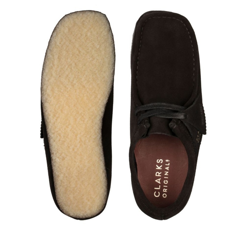 Clarks Wallabee Ženske Cipele Crne | Hrvatska-70149