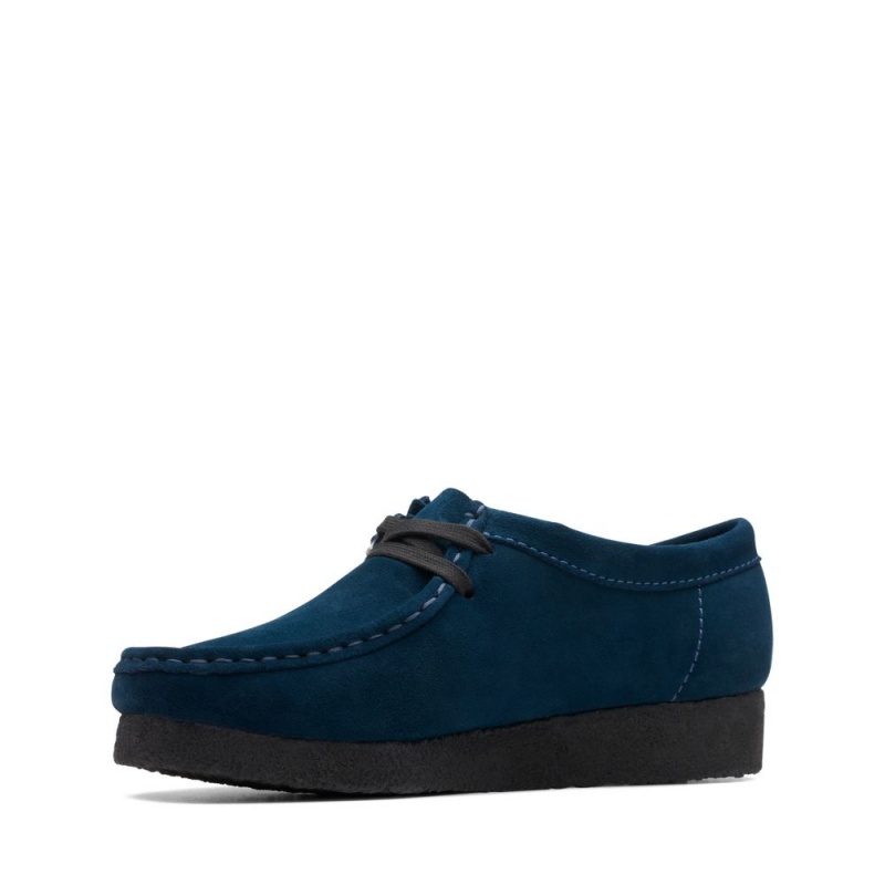 Clarks Wallabee Ženske Cipele Tamno Plave | Hrvatska-94207