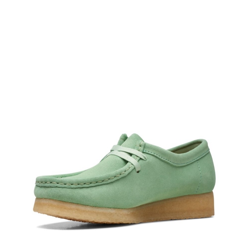 Clarks Wallabee Ženske Cipele Tamno Zelene | Hrvatska-54782