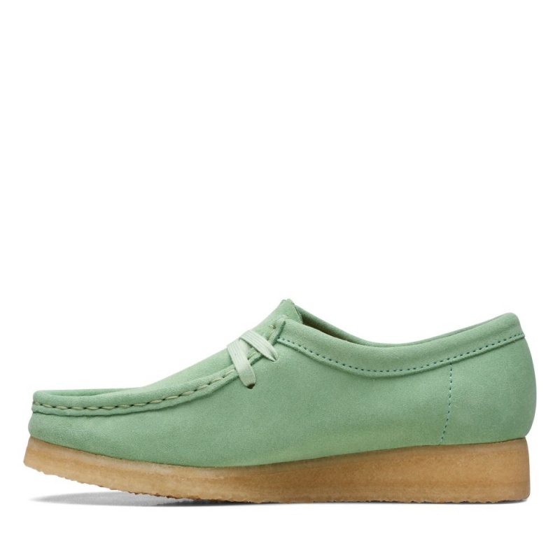 Clarks Wallabee Ženske Cipele Tamno Zelene | Hrvatska-54782