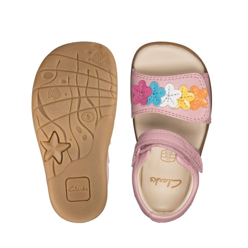 Clarks Zora Finch Toddler Djevojčice Sandale Roze | Hrvatska-42358