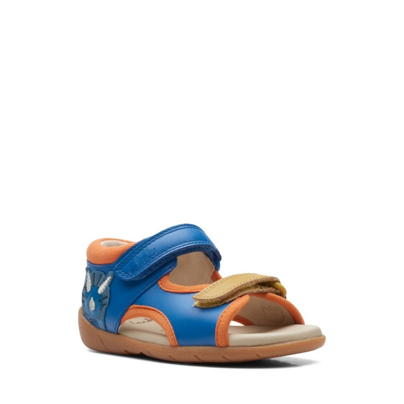 Clarks Zora Rex Toddler Dječake Sandale Plave | Hrvatska-70518