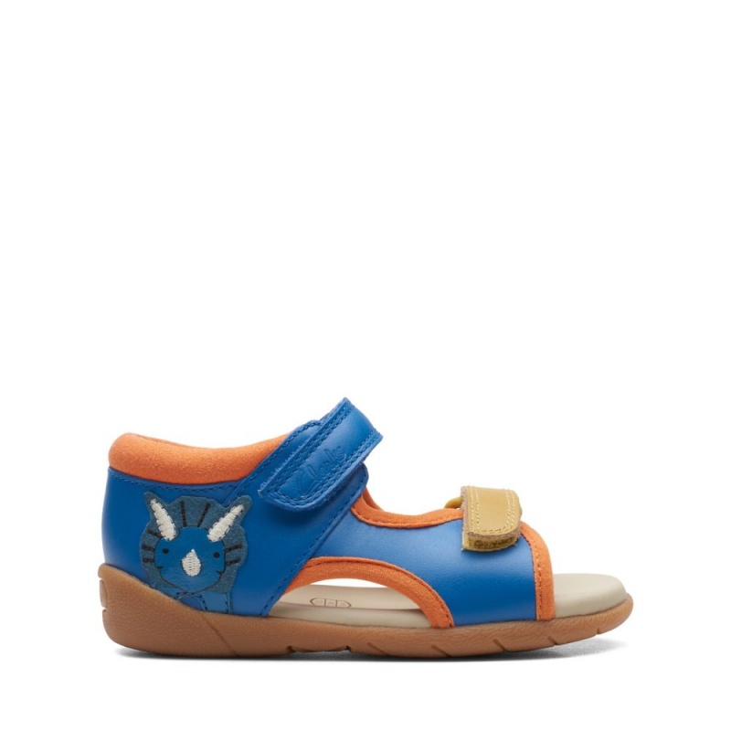 Clarks Zora Rex Toddler Dječake Sandale Plave | Hrvatska-70518