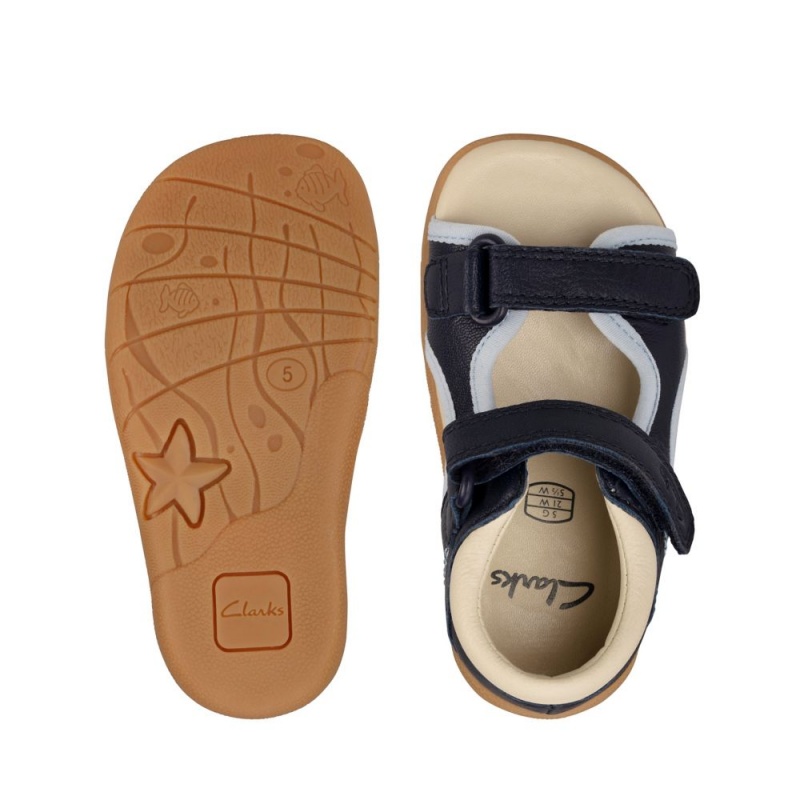 Clarks Zora Spirit Toddler Dječake Sandale Tamnoplave | Hrvatska-80126