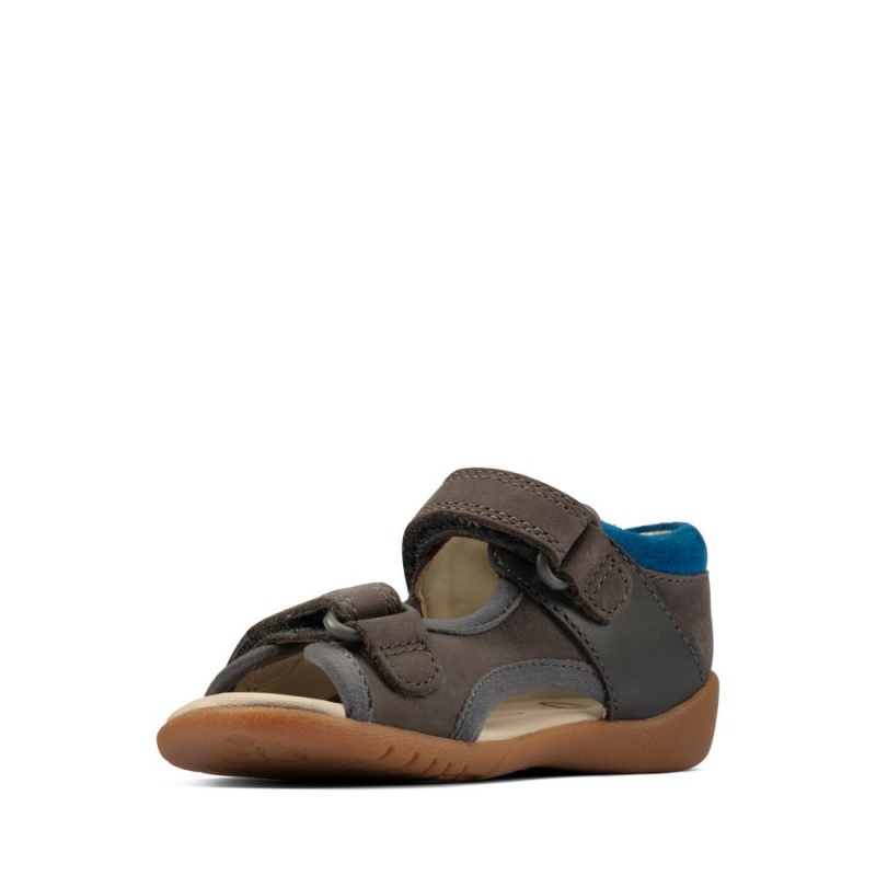 Clarks Zora Spirit Toddler Dječake Sandale Sive | Hrvatska-79234