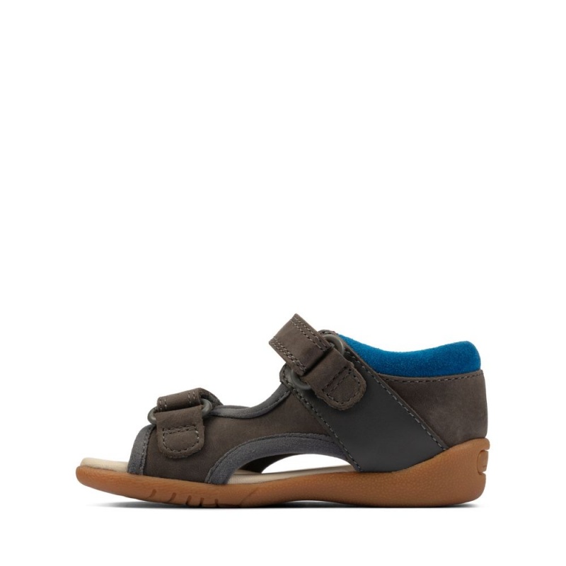 Clarks Zora Spirit Toddler Dječake Sandale Sive | Hrvatska-79234