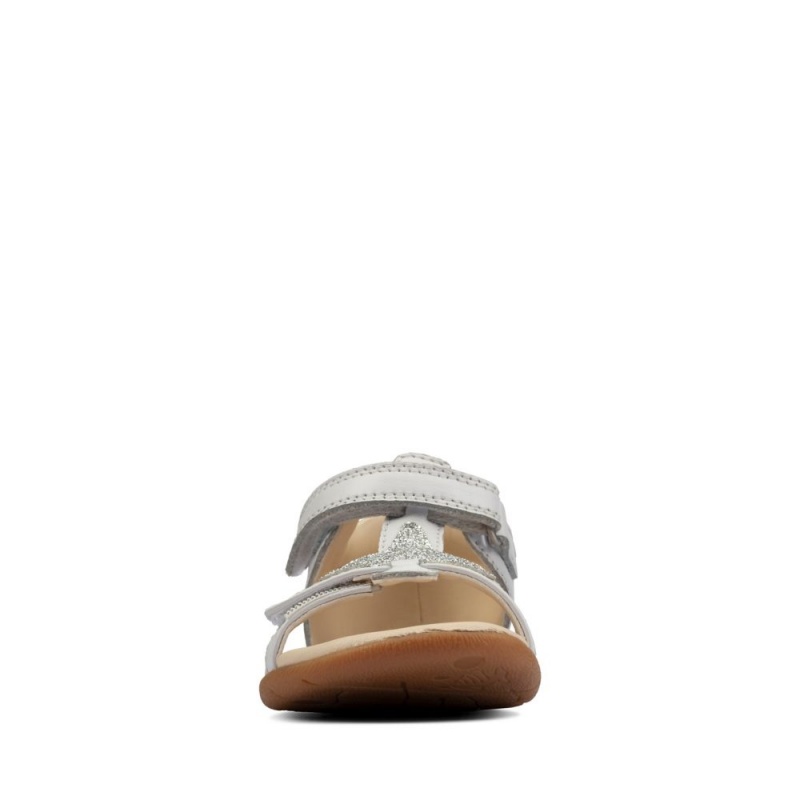 Clarks Zora Summer Toddler Djevojčice Sandale Bijele | Hrvatska-89416