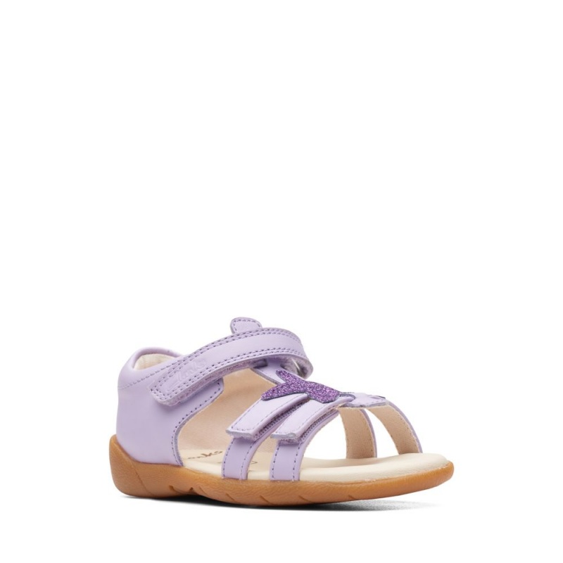 Clarks Zora Summer Toddler Djevojčice Sandale Ljubičaste | Hrvatska-83516