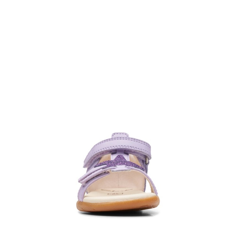 Clarks Zora Summer Toddler Djevojčice Sandale Ljubičaste | Hrvatska-83516