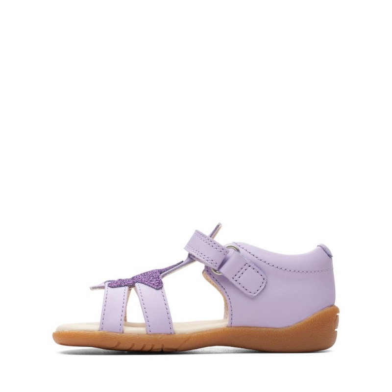 Clarks Zora Summer Toddler Djevojčice Sandale Ljubičaste | Hrvatska-83516